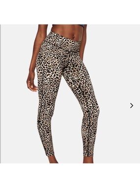 Outdoor Voices 7/8ths tech sweat leopard leggings
